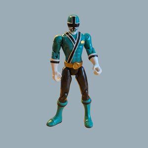 10/$25 Bandai 2011 Power Rangers Samurai Mike Green Ranger 4.25"